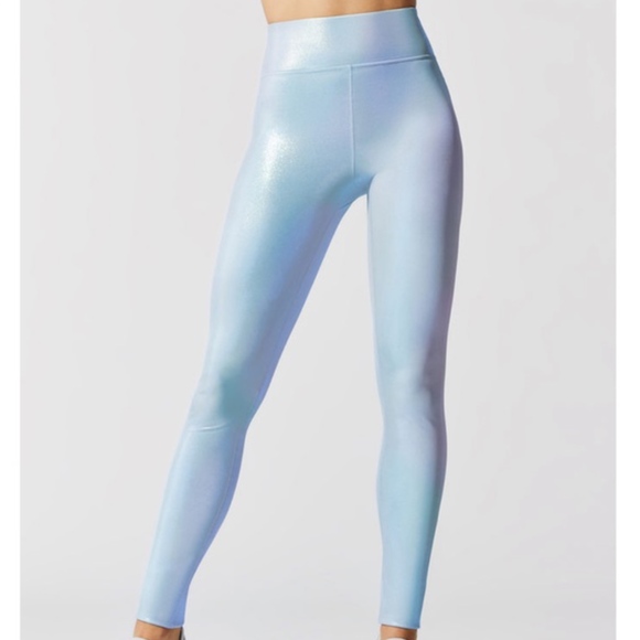 Carbon38 Pants - CARBON38 Takara Blue Iridescent Leggings Size S